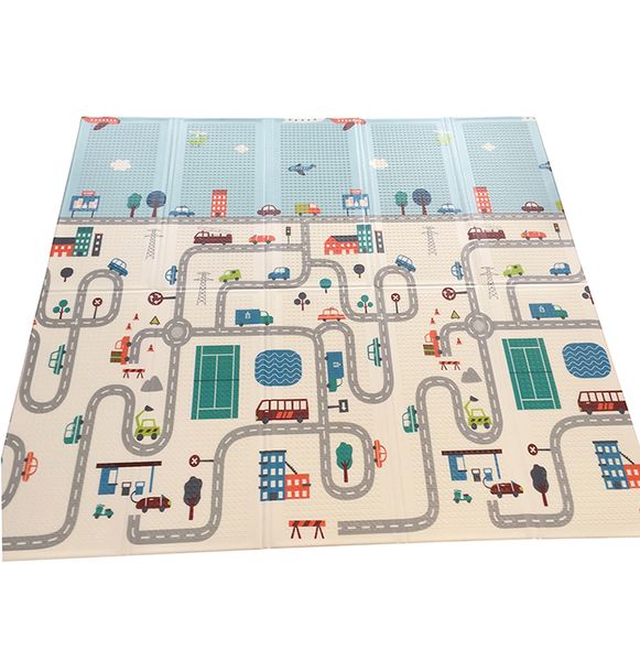 

1cm thick foldable baby play mat xpe child carpet climbing road pad foam pad environmental tasteless game blanket toys
