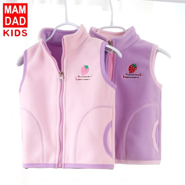

children's polar fleece warm 2019 warm coat children's vest vest zipper coat, Camo