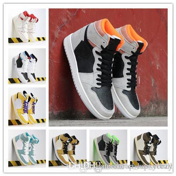 

1 high og travis скоттс совместно подписали unc mens basketball обувь чикаго 1 белый нейтральный серый суд фиолетовые мужчины женщины тренер