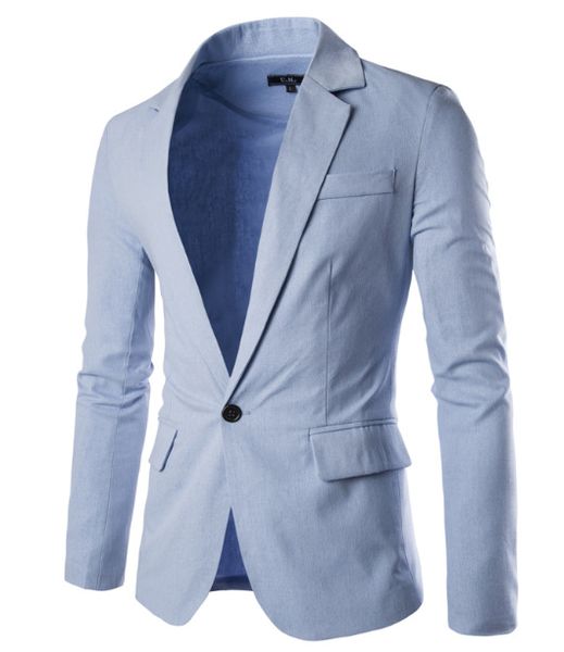 

новый твердая casual пиджаки и костюмы куртки мужские joker конструктора blazer одной кнопки офис wear, White;black