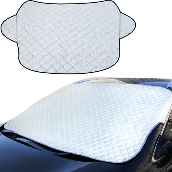 

universal half body aluminum foil composite cotton four seasons uv rain ice snow protector dustproof car clothing cover