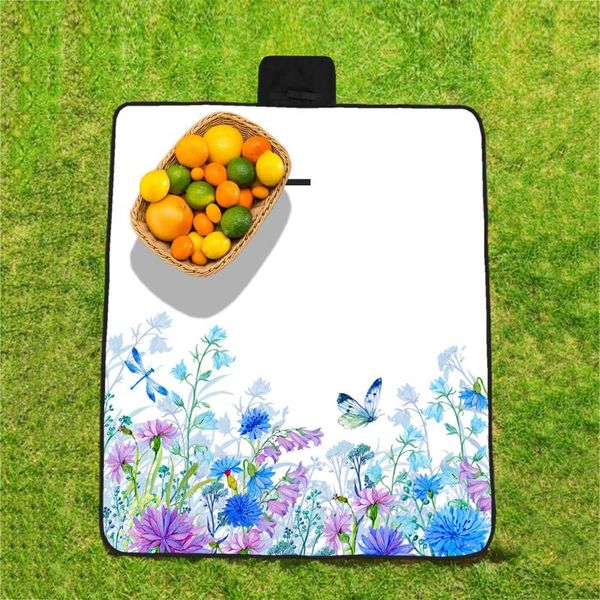 

2019 easter handle design 3d digital printing full polyester oxford cloth picnic mat beach colchon inflable camping