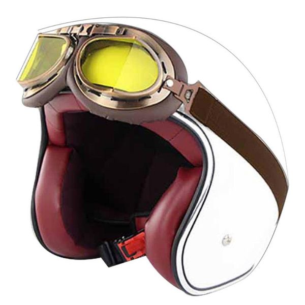 

motorcycle helmets women helmet vintage motorcycles motorbike men half safety hat with goggles bicycle