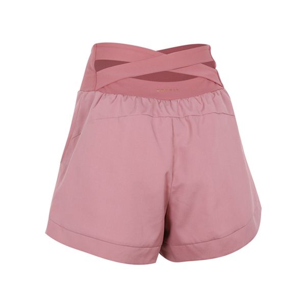 

running shorts sports summer high waist cross riding women 2 in 1 quick-drying fitness training loose yoga, Black;blue