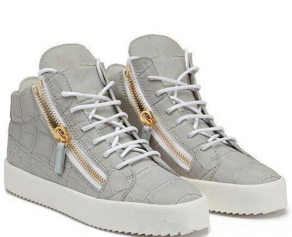 

high r sneakers womens mens black white red genuine leather shoes zipper flat casual shoe 35-47