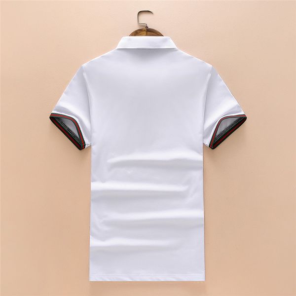 

мужская футболка 2019 spring luxury tee designer рубашки поло мода вышивка тигровая печать одежда мужская марка рубашки поло размер m-3xl, White;black