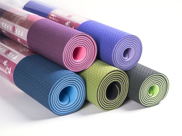 

2017 eco-frendly 8mmtpe yoga mat pump double line hua ya brand hya ya