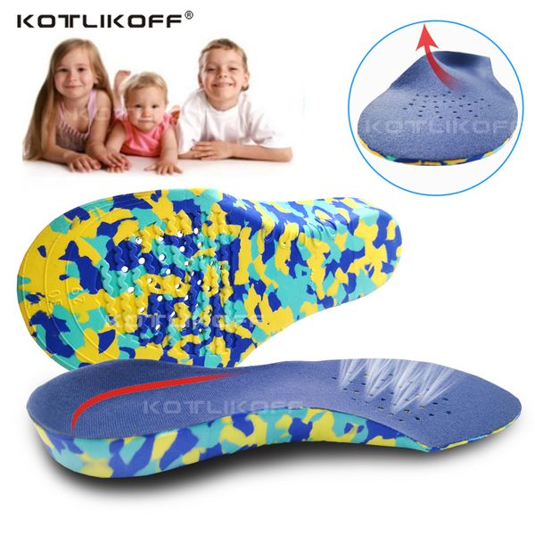 

kotlikoff children arch support orthopedic insoles for kid flat foot sport running sneaker correction shoes cushion inserts pads, Black