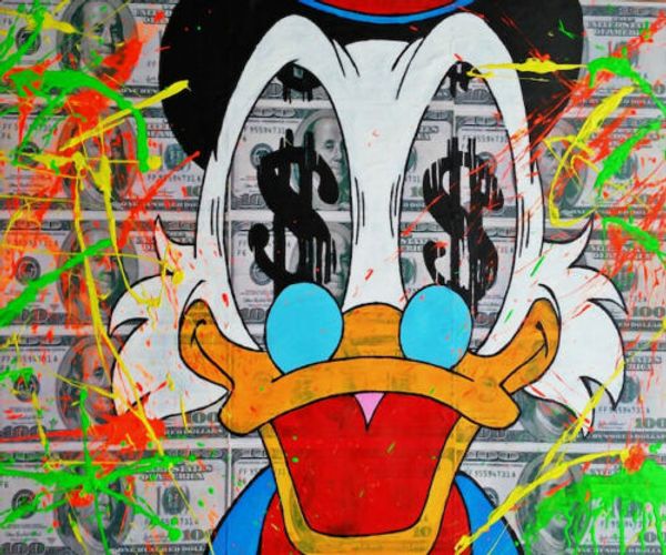 

alec monopoly oil painting on canvas graffiti art home decor mr scrooge handpainted & hd print wall art canvas large pictures 191031