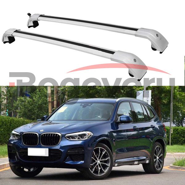 

new silver baggage crossbar cross bars roof racks rail fit for x3 g01 2018 2019