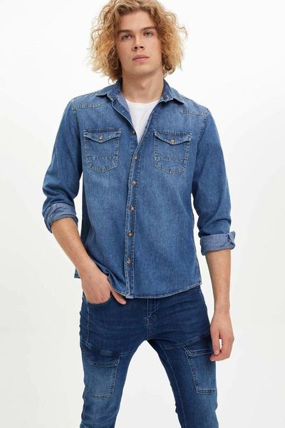 

defacto man long sleeve shirt-m0600az19au, White;black