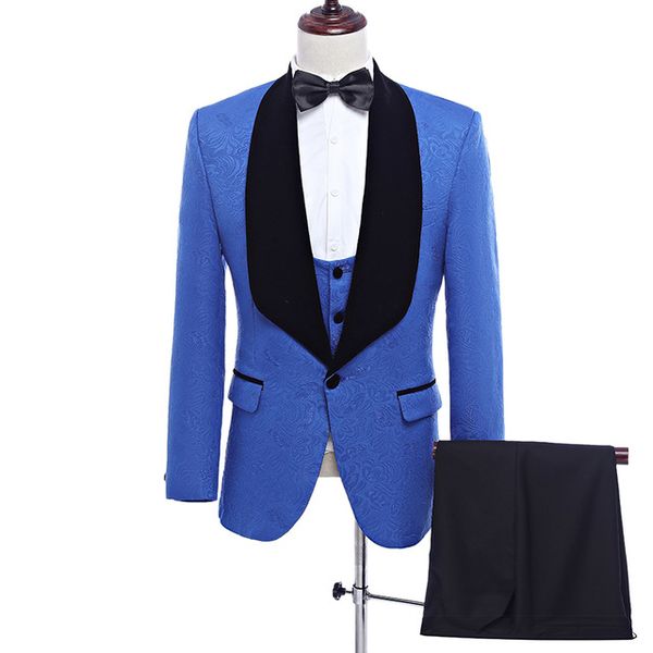 

groom tuxedos groomsmen shawl lapel custom made one button men suits wedding/prom/dinner man blazer ( jacket+pants+vest+tie ) m1441, Black;gray