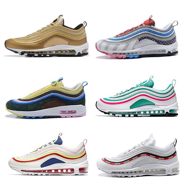 Compre Nike Air Max 97 Airmax Con Estuche 2018 Sean Wotherspoon X VF SW Hybrid Zapatillas De Running Para Hombre Y Para Mujer Para Hombre Diseñador De nike air max 97 airmax 2019 Nuevo Sean Wotherspoon Hybrid Mejor calidad zapatos para correr con zapatos en caja Hombres Mujeres envío gratis