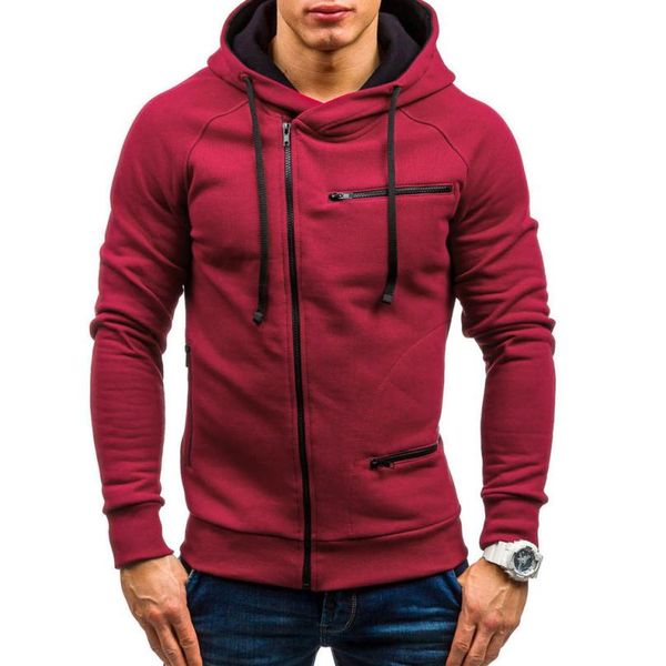 

men's casual sweatshirt men's autumn casual solid long sleeve hoodie sweatshirt outwear dropshipping augu16, Black