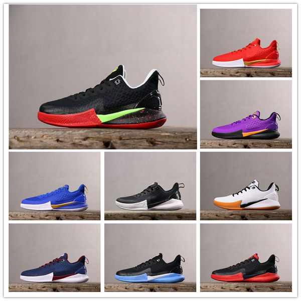 

2019 new original kobe mamba focus ep game basketball shoes for mens white black red blue sports designer sneakers kb trainers size 40-46
