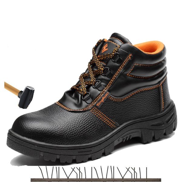 

outdoor combat boots high steel toe cap anti smashing work boots trekking shoes iron nose anti-puncture safety shoe