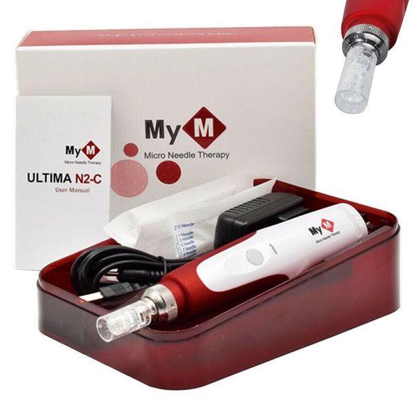 

mts pmu auto derma dr.pen n2c stamp electric micro needle roller anti aging skin care rejuvenation with 52pcs cartridges