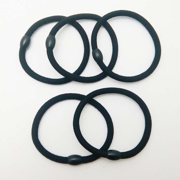 

4 mm/6 mm nylon round beads hairband elasticity good durable tie hair ponytail headband st0120-21, Brown