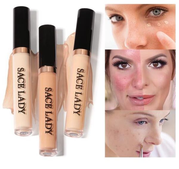 SACE LADY Full Cover Correttore Liquido Trucco Per Viso Occhi Occhiaie Correttore Crema Make Up Base Viso Cosmetico Naturale