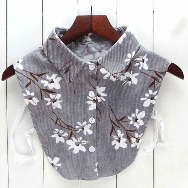 

designer blouses for women new print floral blouse fake collars for women floral men collar shirt detachable collars clothes camisa, White