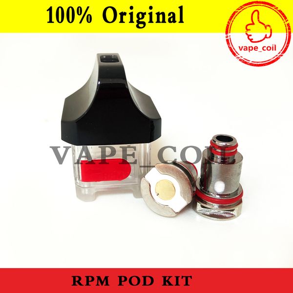 

100% Authentic RPM Pod Coil Kit 4.3ml Картридж с RPM Mesh 0.4ohm MTL-Mesh 0.3ohm Катушка для RPM40 Pod Kit Опустошите