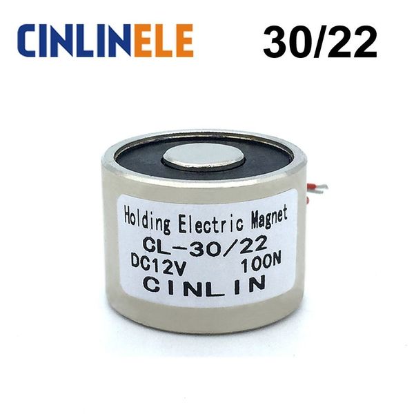 

d30mm * h22mm 10kg 22lbs 100n holding электромагнит подъемное электромагнитный sucker электромагнита dc 6v 12v 24v нештатные изготовленный н