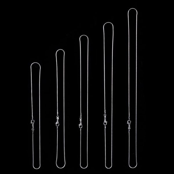 

новая мода 5шт 16-24 дюймов 1.2mm серебряный platedy змея цепи ожерелье подарка ювелирных изделий, Silver