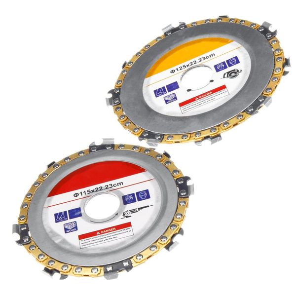 

woodworking gadgets 125mm/115mm angle grinding chain plate wheel wood carving angle grinder chain disc for grinder