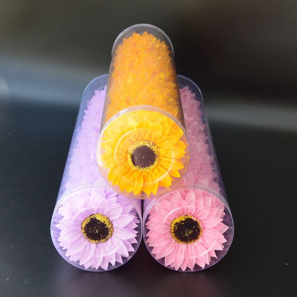 

25 pcs diy foam artificial flower head sunflower soap flower head bouquet gift box decoration collocation flower shop supplies