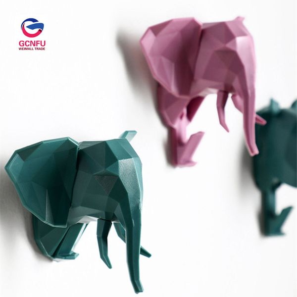 

1pcs creative pasting of cartoon three-dimensional animal head hook ing