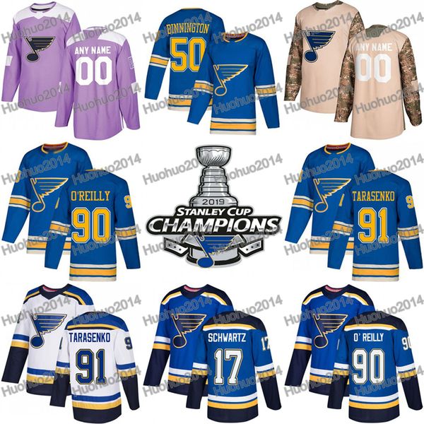 

2019 Stanley Cup Champion Binnington Ryan O'Reilly Blues Vladimir Tarasenko Brayden Schenn Allen Berglund Steen Schwartz Patrick Maroon