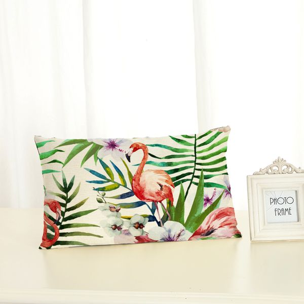 

bird housewear lumbar pillow chair cushion cover soft pillow case cojines almofadas cotton linen square 30x50