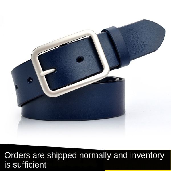 

v2vbb women's leather decoration all-match buckle cowhide women's leather decoration all-match dress pin buckle cowhide dress belt, Black;brown