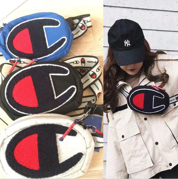 

Champion de igner cro body bag men women wai t bag fanny pack vintage embroidery letter belt che t bag adju table bumbag 4 color c3157