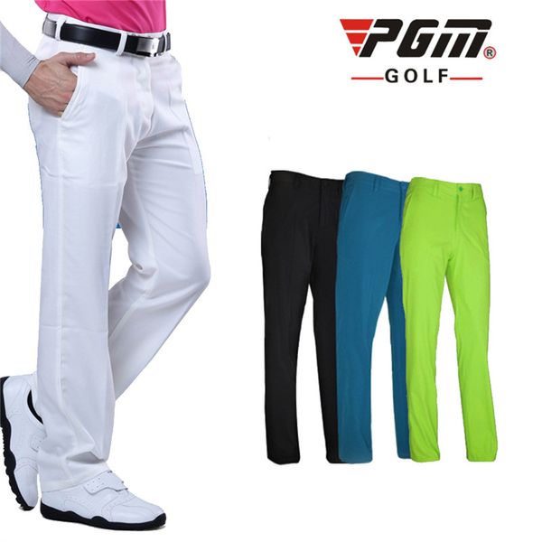 

pgm brand men's outdoor sports golf pants trousers elastic golf clothes wear quick dry waterproof breathable 4 colors xxs-xxxl, Gary;green