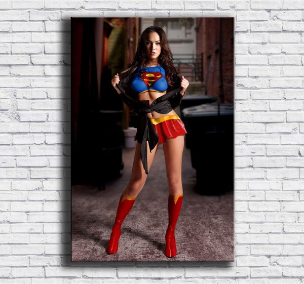 2019 Megan Fox,Supergirl,Sexy Woman,Canvas Prints Wall Art Oil Painting  Home Decor Unframed/Framed 24X36. From Chai2018, $5.98 | DHgate.Com