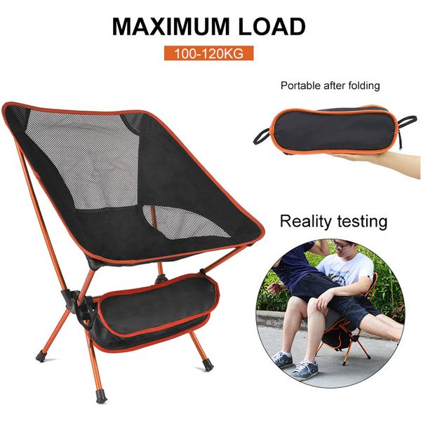 

durable beach chair picnic camping oxford cloth solid color seat small bench hiking folding chair folding stool camping