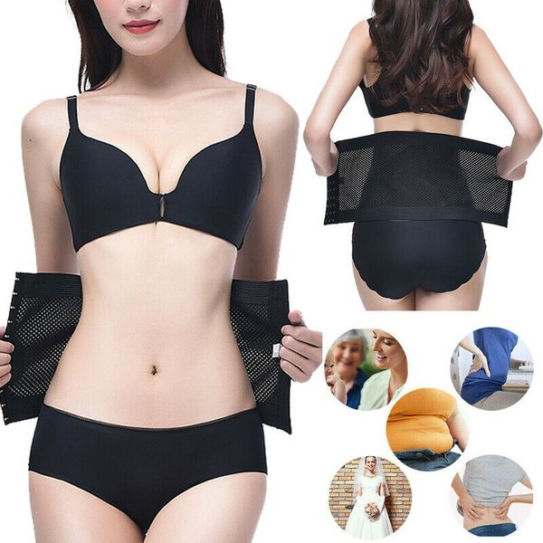 

women slimming body waist shaper training trainer tummy cincher girdle corset body shapewear underbust cincher tummy belt -xxl, Black;white