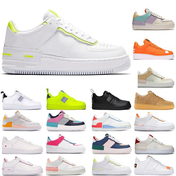 

2020 shadow white volt men women white utility black pale ivory platform snerkers shoes skateboard low black white size 36-45, White;red