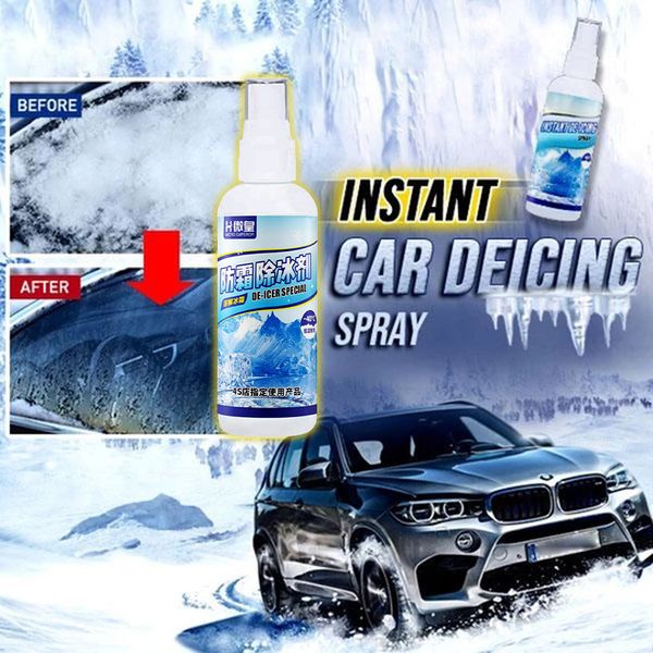 

instant car deicing spray deicing agent glass spray dfrosting windshield windows wipers 100ml wnter car windows cleaning