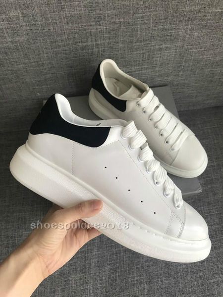 

men women platform leisure shoes designer sneakers luxury fashion genuine leather lovers dress casual shoes designer shoes trainer, Black