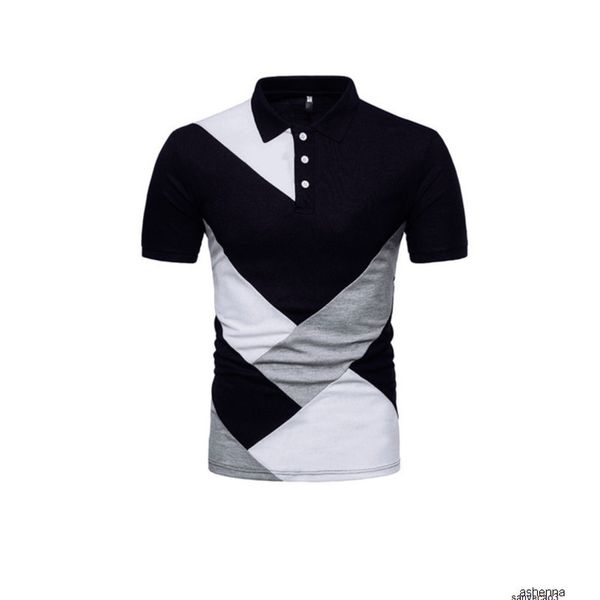 

mens designer shirtmen's wear men european code splicing short sleeve t shirtrb8ze93sh, White;black