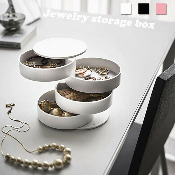 

Travel Jewellery 360 ° Roll Case Box Организатор Ящик Для Хранения Ожерелье Серьги