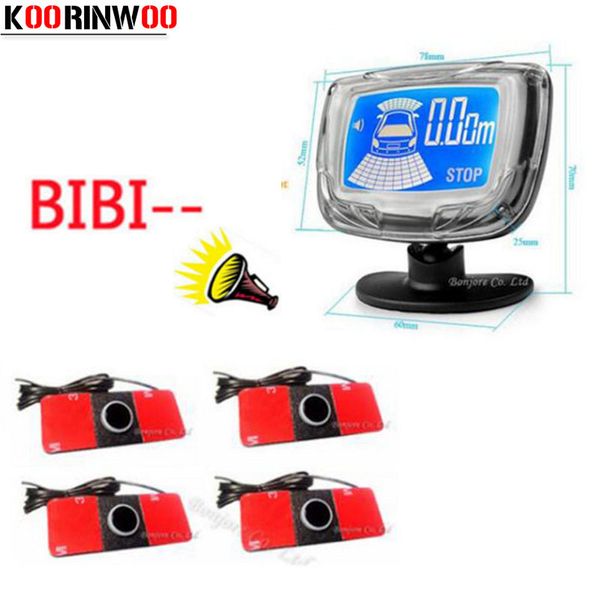 

koorinwoo vehicle lcd monitor car parking sensors 4 original 16.5mm display car reverse radars parking assist jalousie system