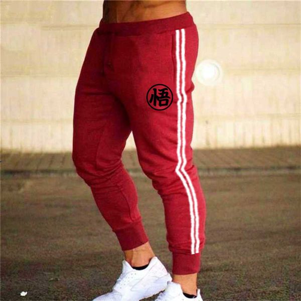

2020 spring and autumn men's sports running pants jogging training stretch feet sports pants gym fitness jogging m-3xl, Black