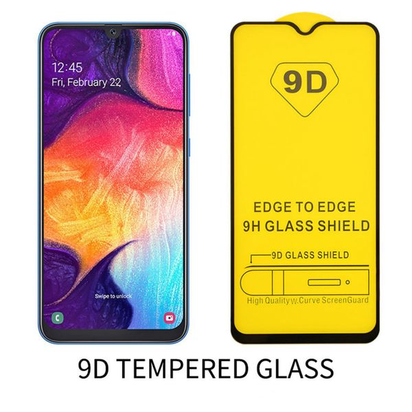 

9D Изогнутые Закаленное Стекло Для Samsung Galaxy A10 A20 A30 A50 A60 A70 A80 M10 M20 M30 Полноэкранный За