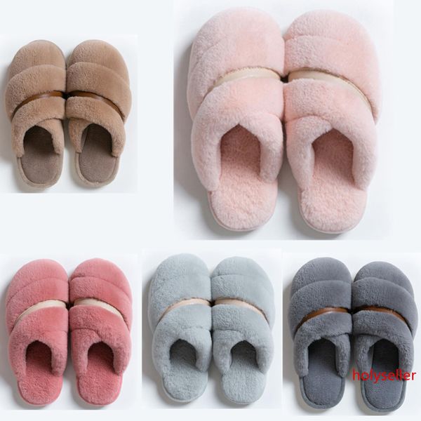 

ale non-brand winter women men slipper fur flip flops sandals indoor keep warm home shoes rubber flat sandals 38-45 style 27