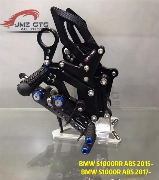 

moto-tron motorcycle cnc adjustable rear set rearsets footrest foot rest for s1000rr 2015-2018 / s1000r 2017-2019