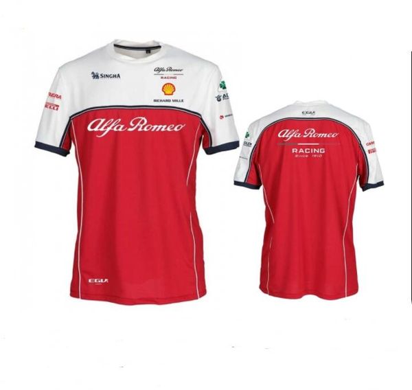 

f1 formula 1 short-sleeved t-shirt 2020 new alfa romeo racing suit round neck quick-drying short-sleeved