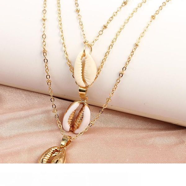 

vsco puka shell necklaces for vsco girl natural shells hawaiian style casual hand ornament beach seashell pendant necklaces christmas gift, Silver